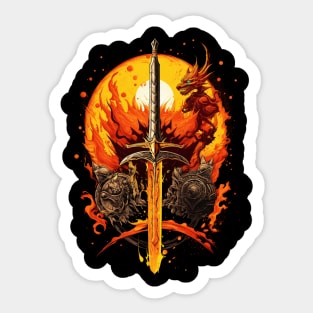 God Of Fire And Weapons Sticker